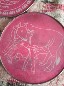 Set of 3 Decorative Round Art Pieces one @99