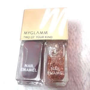 MyGlamm Two Of Your Kind Nail Enamel Duo Wicked wi