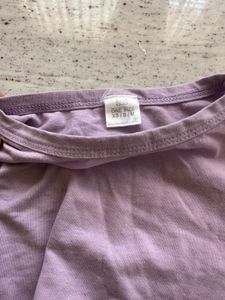 Lavender Twist Front Long Sleeve Top