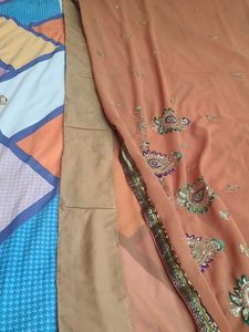 Elegant Embroidered Saree 🥻 ✨️ 😍