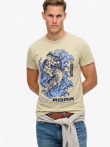 Graphic Art T-Shirt: Samurai &amp; Tiger Design