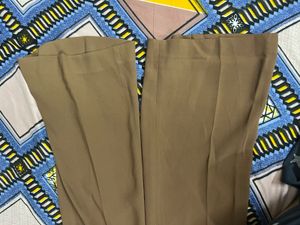 Zara Brown Flare Trousers
