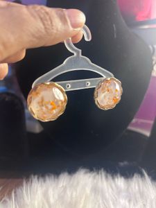 Unique Resin Stone Earrings