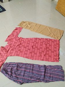 Combo... Plazo, Pant & Kurti....L Size