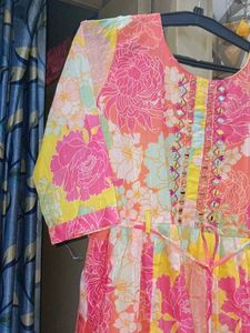 Vibrant Floral Kurta Set