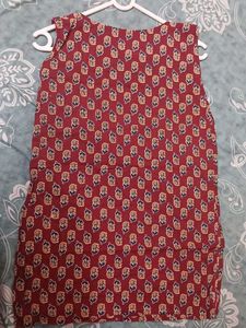 Chic Sleeveless Printed kurta