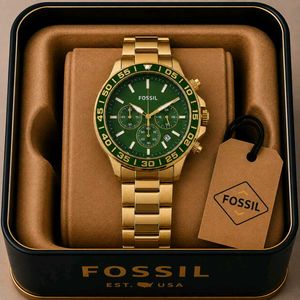 Fossil Chronograph Green Dial Watch