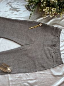 Classic Grey Wide Leg Trousers