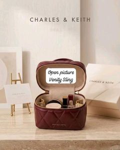 Charles &amp; Keith Quilted Vanity Bag WD BOX ( COPY)