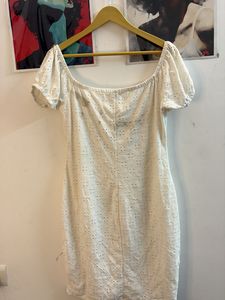 Chic White Broderie Anglaise Dress
