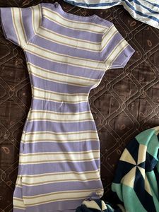 Striped Bodycon Mini Dress
