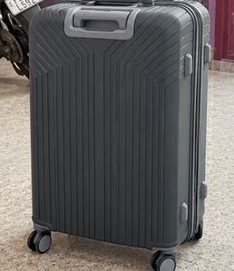 Durable Grey Travel Suitcase