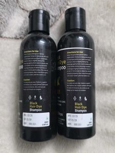 Black Hair Dye Shampoo - 3 in 1