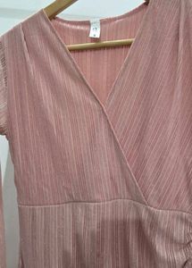 Elegant Ruched V-Neck Wrap Dress