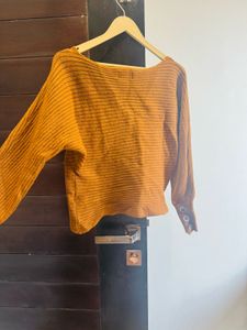 Stylish Brown Knit Sweater