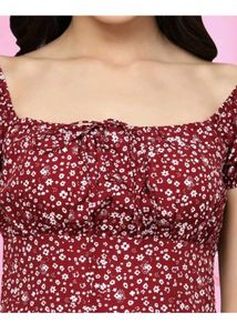 Brand New Women Floral Print A-line Dress
