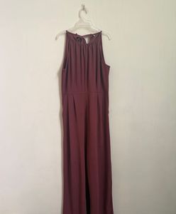 Elegant Burgundy Jumpsuit