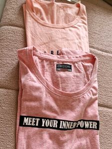 Set Of 2 Solid Casual T Shirts