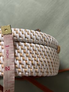 Woven Round Crossbody Bag