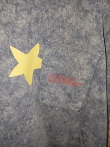 jkids Grey Marbled Star Pocket T-Shirt