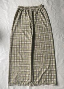 Plaid Wide Leg Pants