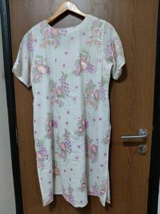 White Embroidery kurti
