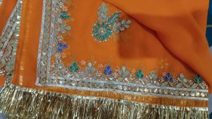 Gotapati Odhni Orange Colour