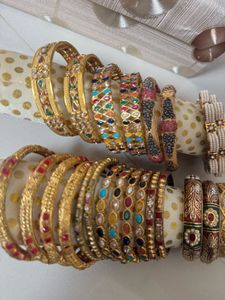 set of 10 Assorted Indian Bangles