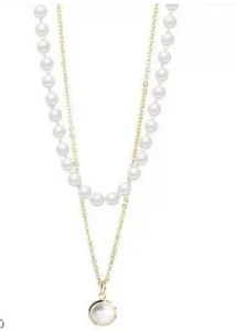 Elegant Layered Pearl Necklace