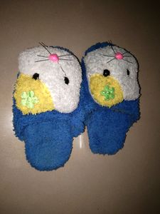 Cute Little Fur Slippers For Tiny Toddlers