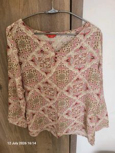 Boho Paisley Print Kurta Top