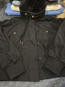 Chic Black Winter Parka Jacket