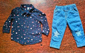 Boys Festive Shirt &amp; Jeans Set