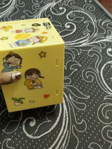 Yellow Organizer Box with Compartments