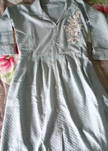 Elegant Light Blue Embellished top
