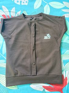 Cute Bear "Be Hello" Top