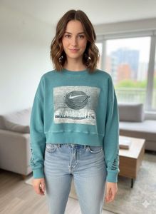 Stylish Crop Sweatshirt