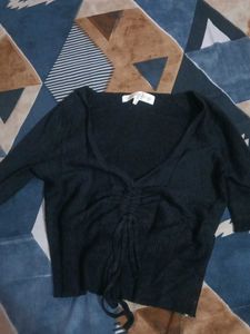 Combo of Two Crop Black Tops