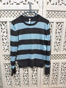 🌸 Imported Striped Crew Neck Sweater A