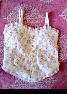 Charming Floral Corset Top