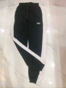Men's Black &amp; White Track Pants