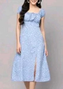 Chic Floral Print Midi Dress