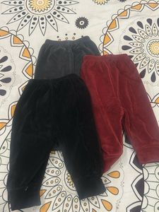 Set of 3 Cozy baby bottoms