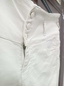 Classic White Denim Jeans