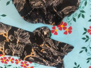 Women's Soft Cotton Blend Floral Printed Round Nec