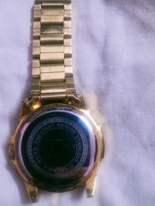 Gold Chronograph Watch