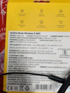 Realme Buds Wireless 5 ANC