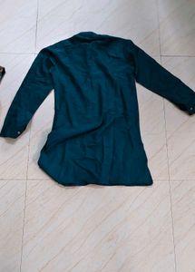 Men's Teal Kurta Set with Nehru Jacket