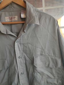 Men's Workwear Long Sleeve Button-Up Shirt