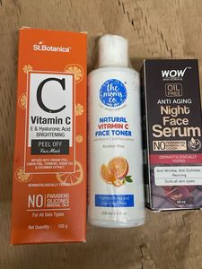 3 piece set - Face Mask, Toner and seru